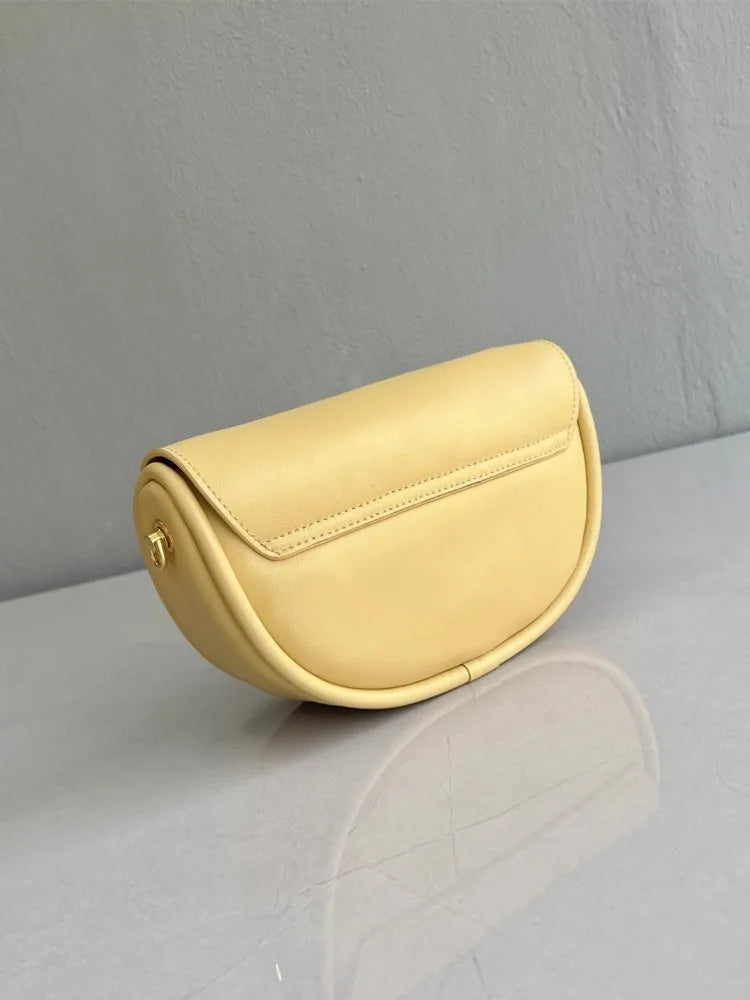 Leather Saddle Crossbody Bag