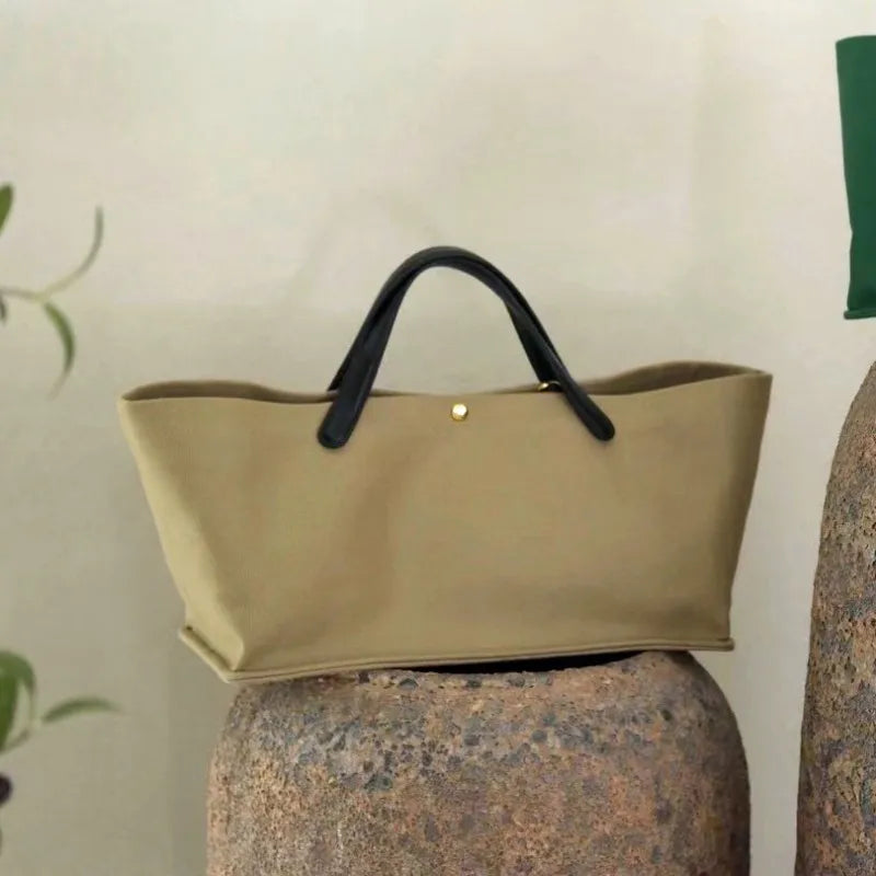 Leather Large Capacity Tote Bag