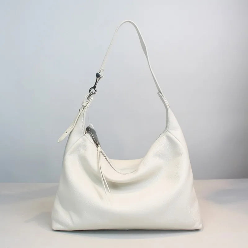 Metallic Leather Shoulder Bag