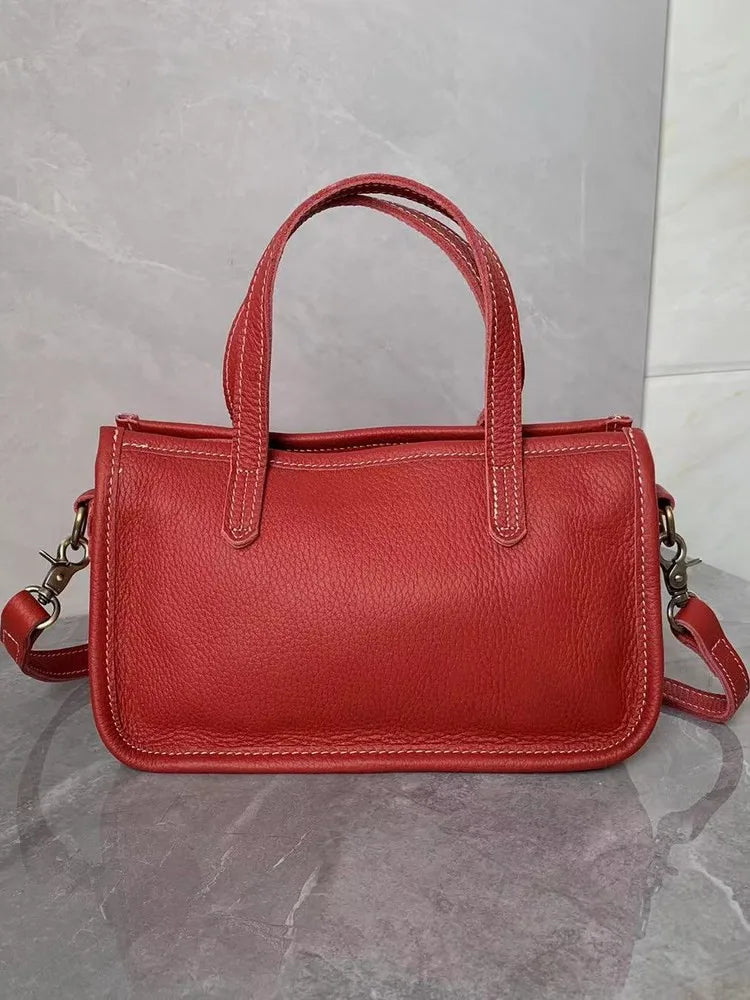 Leather Zip Shoulder Bag