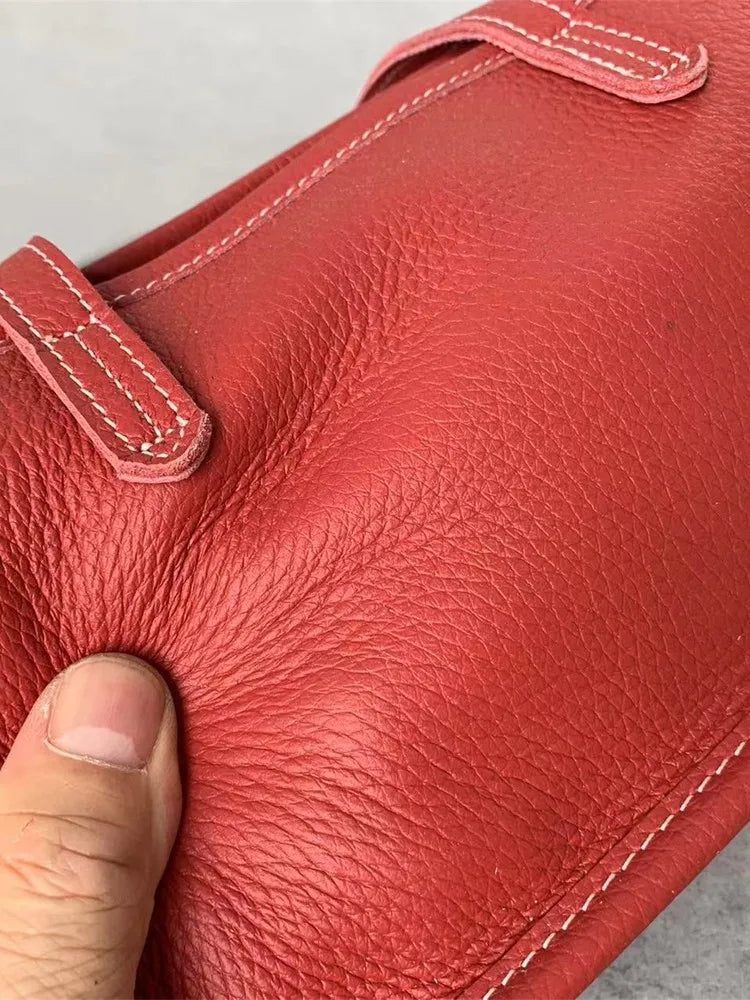 Leather Zip Shoulder Bag