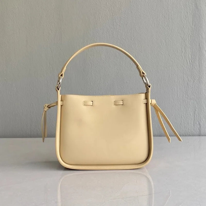 Leather Buckle Shoulder Bag