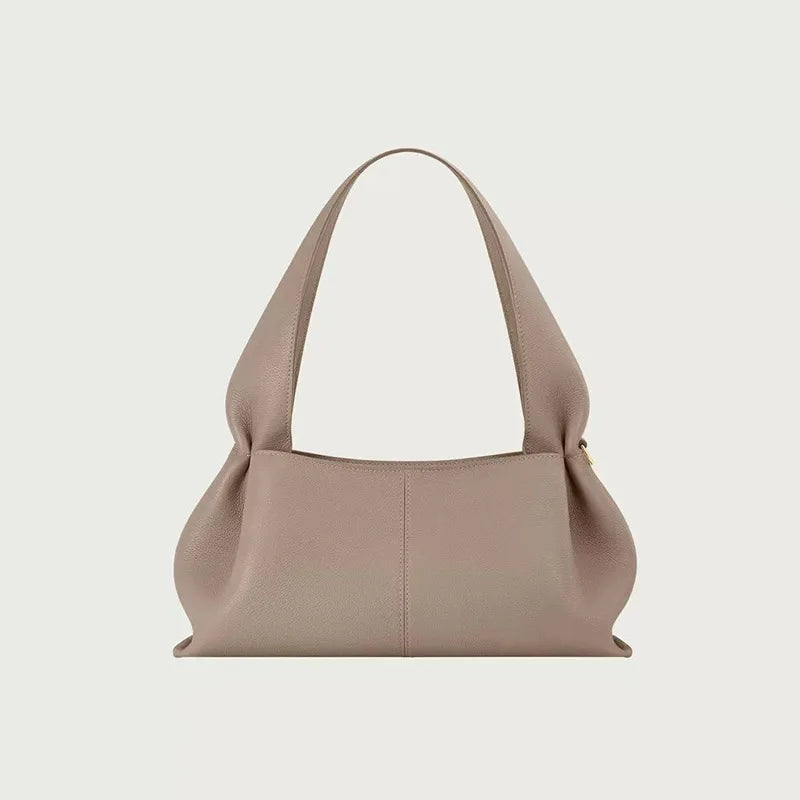 Leather Shoulder Hobo Bag