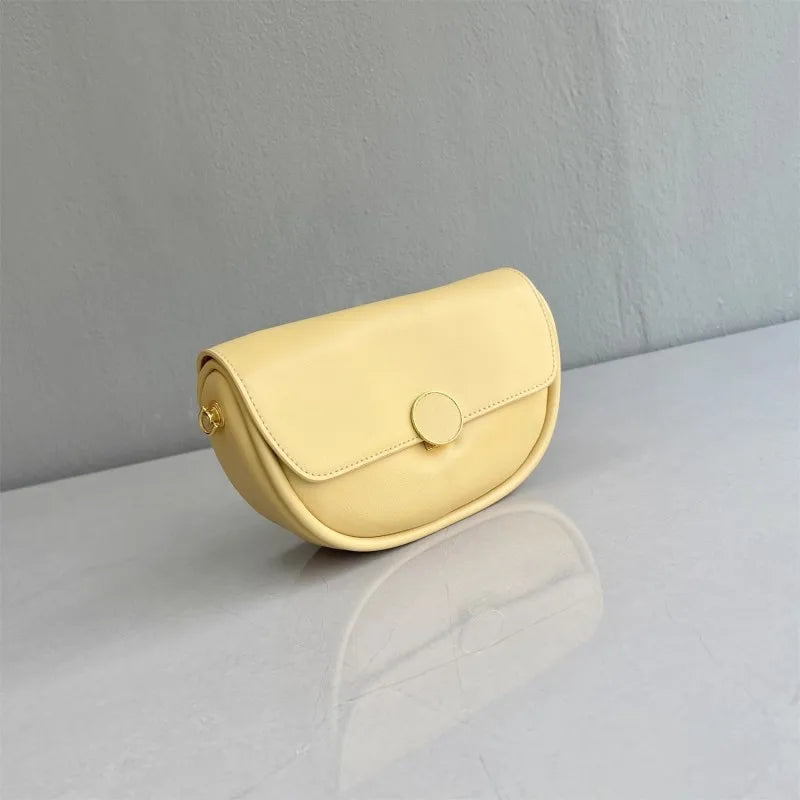 Leather Saddle Crossbody Bag