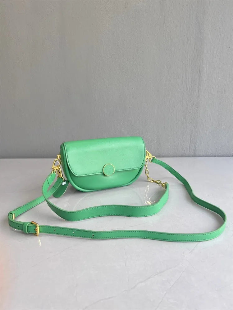 Leather Saddle Crossbody Bag