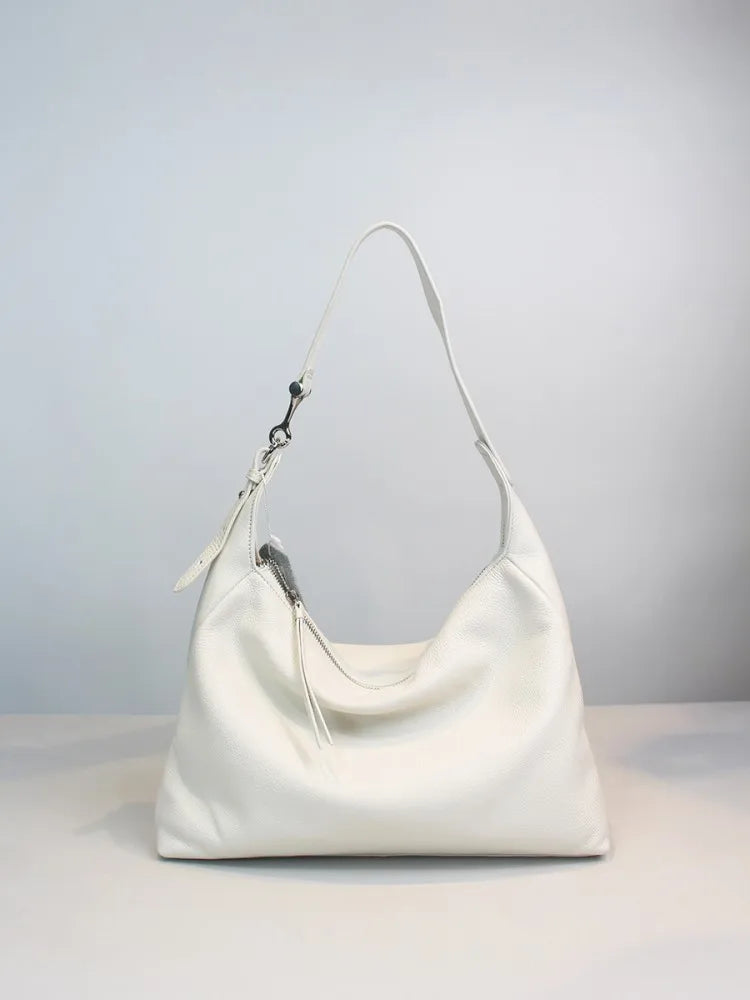 Metallic Leather Shoulder Bag