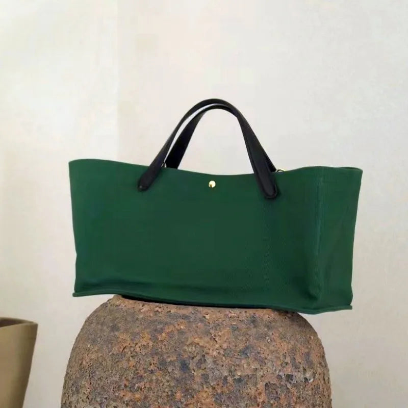 Leather Large Capacity Tote Bag