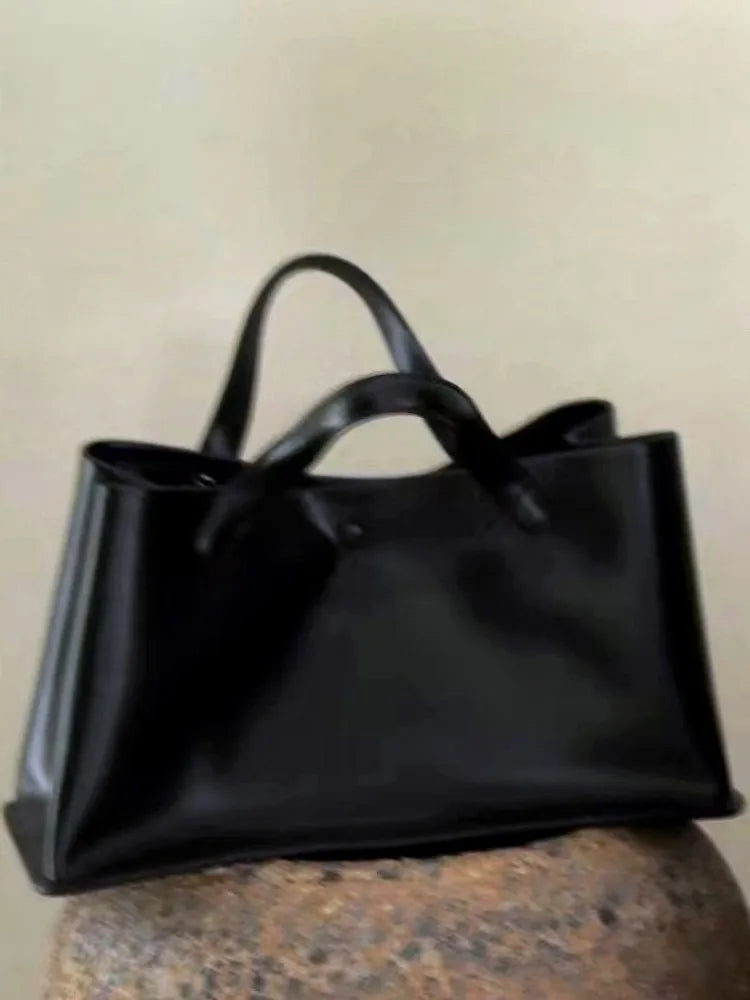 Leather Large Capacity Tote Bag