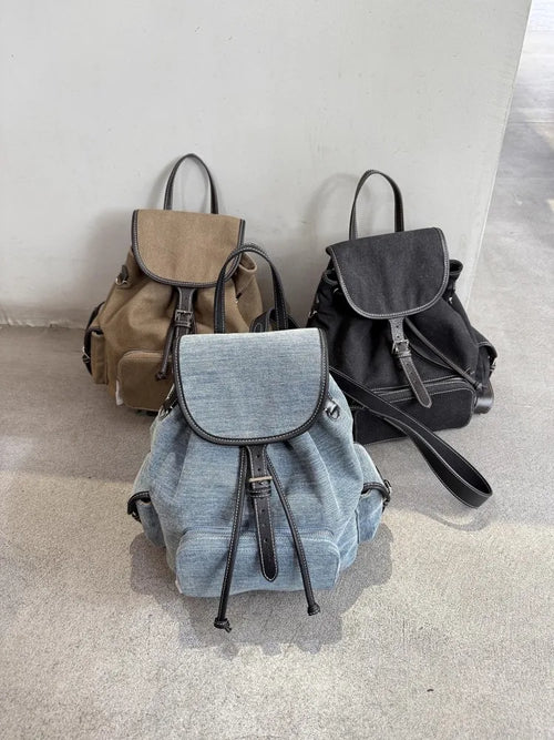 Canvas Drawstring Backpack
