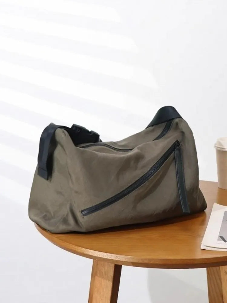 Oversized Nylon Shoulder Bag