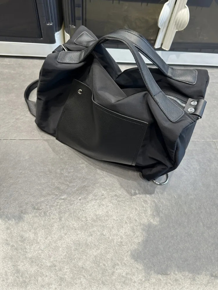 Colorblock Canvas Backpack