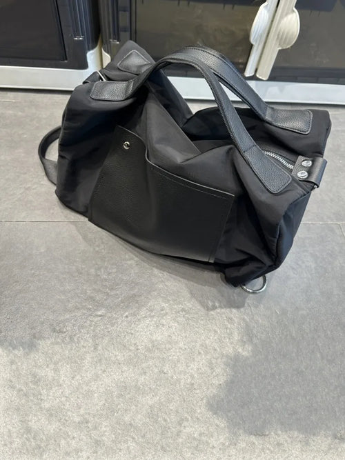 Colorblock Canvas Backpack