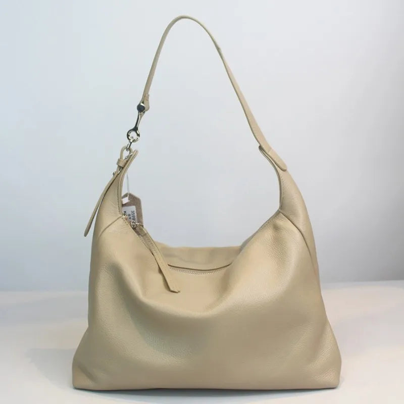 Metallic Leather Shoulder Bag