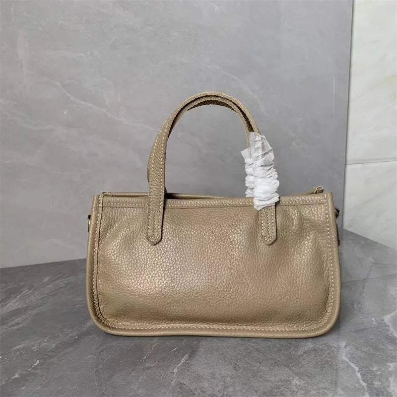 Leather Zip Shoulder Bag