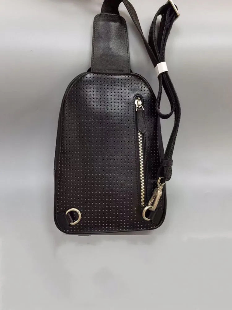 Vintage Snakeskin Leather Chest Bag