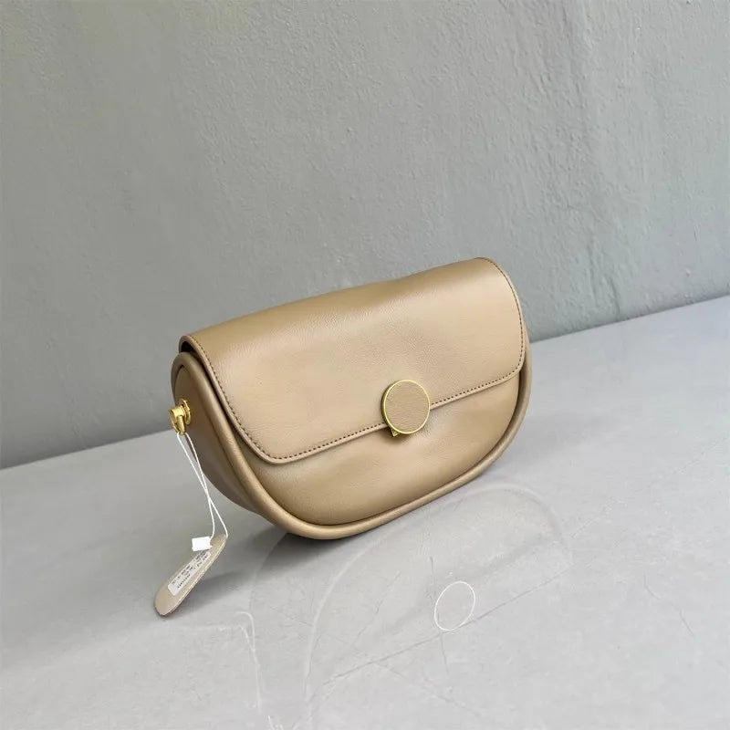Leather Saddle Crossbody Bag