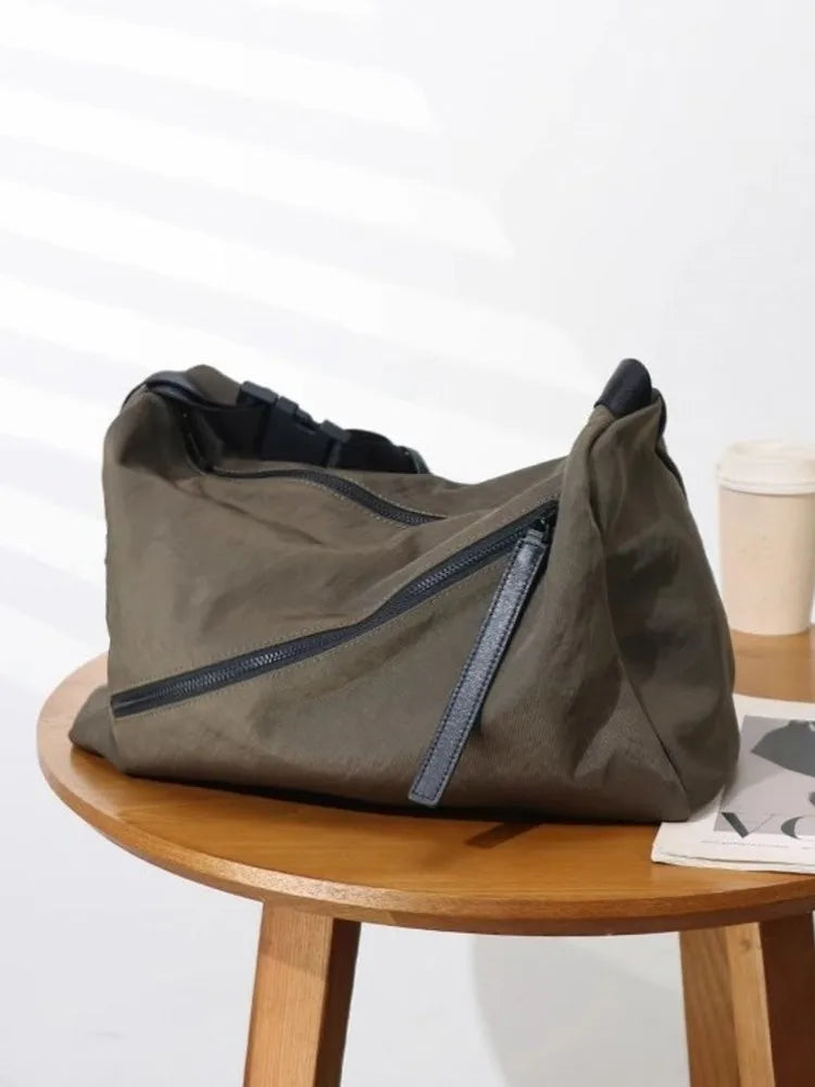 Oversized Nylon Shoulder Bag