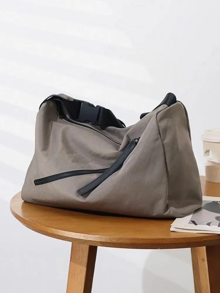 Oversized Nylon Shoulder Bag