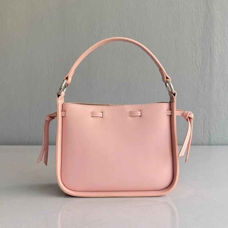 Leather Buckle Shoulder Bag
