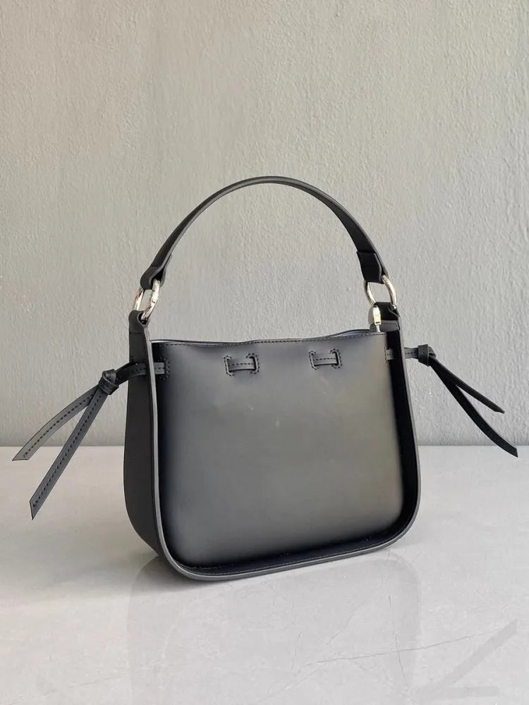 Leather Buckle Shoulder Bag