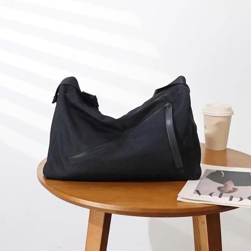 Oversized Nylon Shoulder Bag