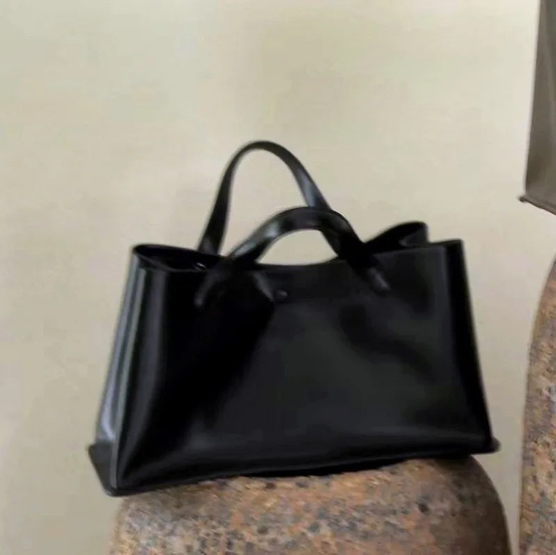Leather Large Capacity Tote Bag
