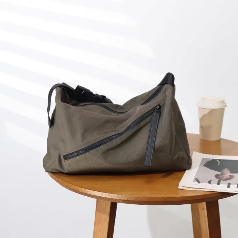 Oversized Nylon Shoulder Bag