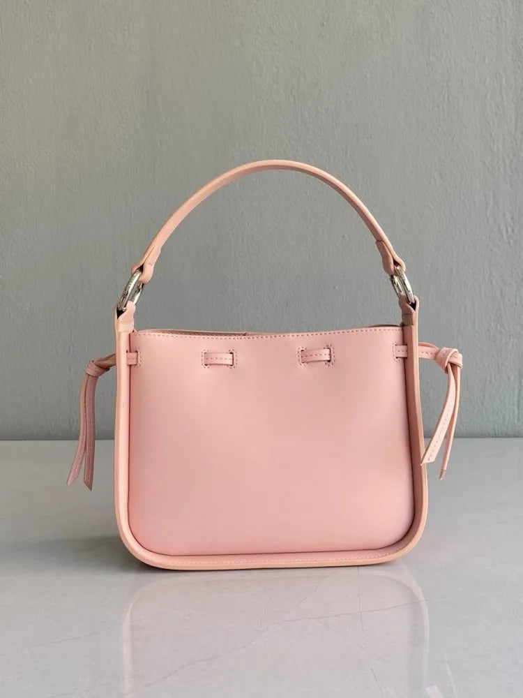 Leather Buckle Shoulder Bag