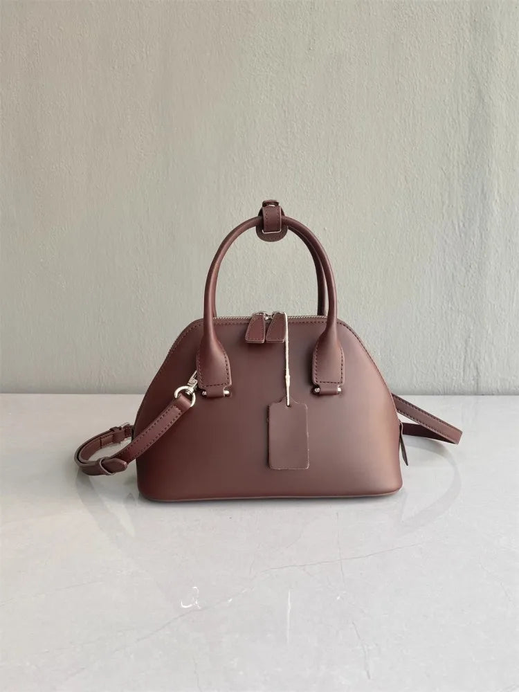 Vintage Leather Shell Handbag