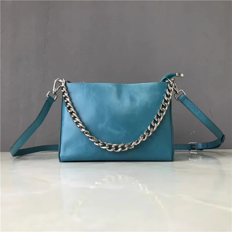 Leather Chain Shoulder Bag