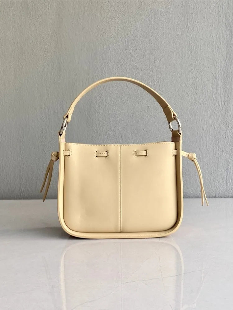 Leather Buckle Shoulder Bag