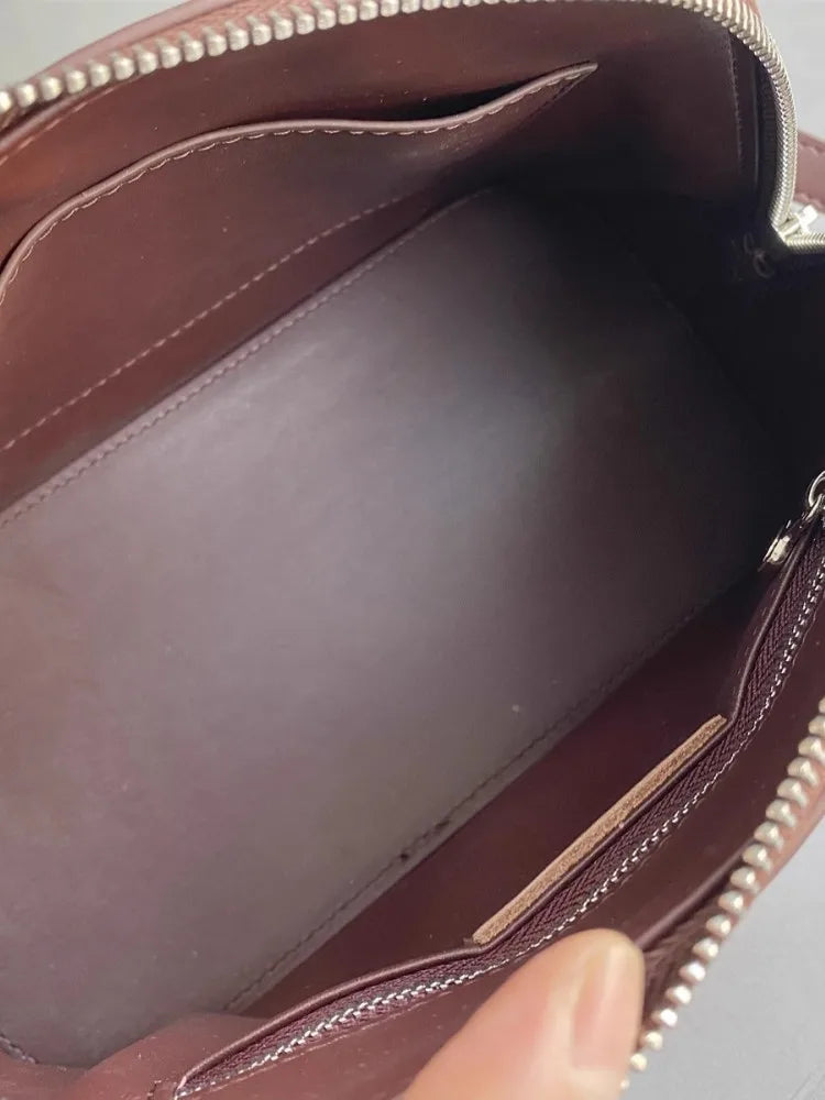 Vintage Leather Shell Handbag