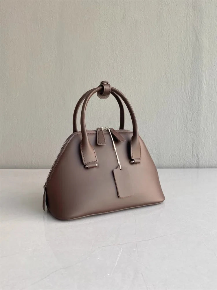 Vintage Leather Shell Handbag