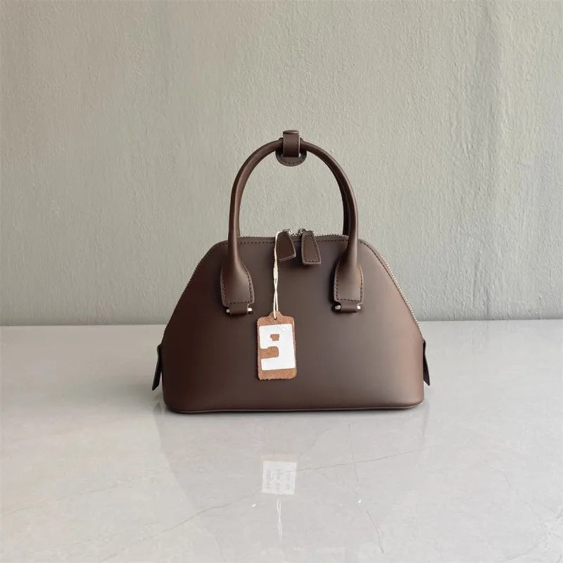 Vintage Leather Shell Handbag