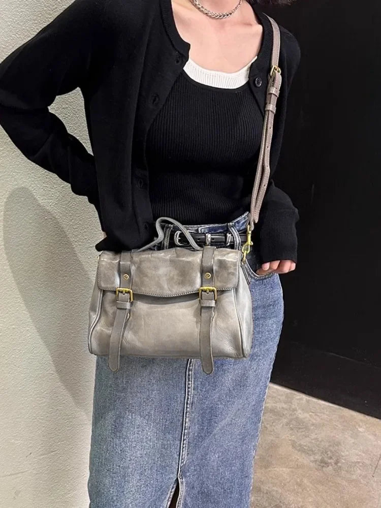 Vintage Leather Satchel Bag
