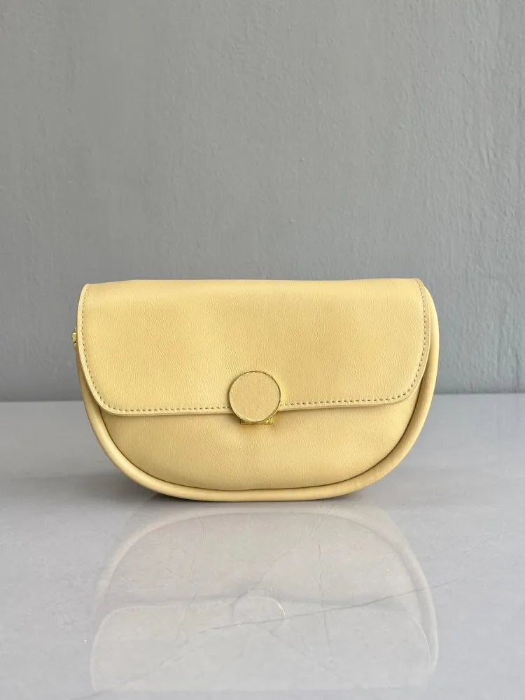 Leather Saddle Crossbody Bag