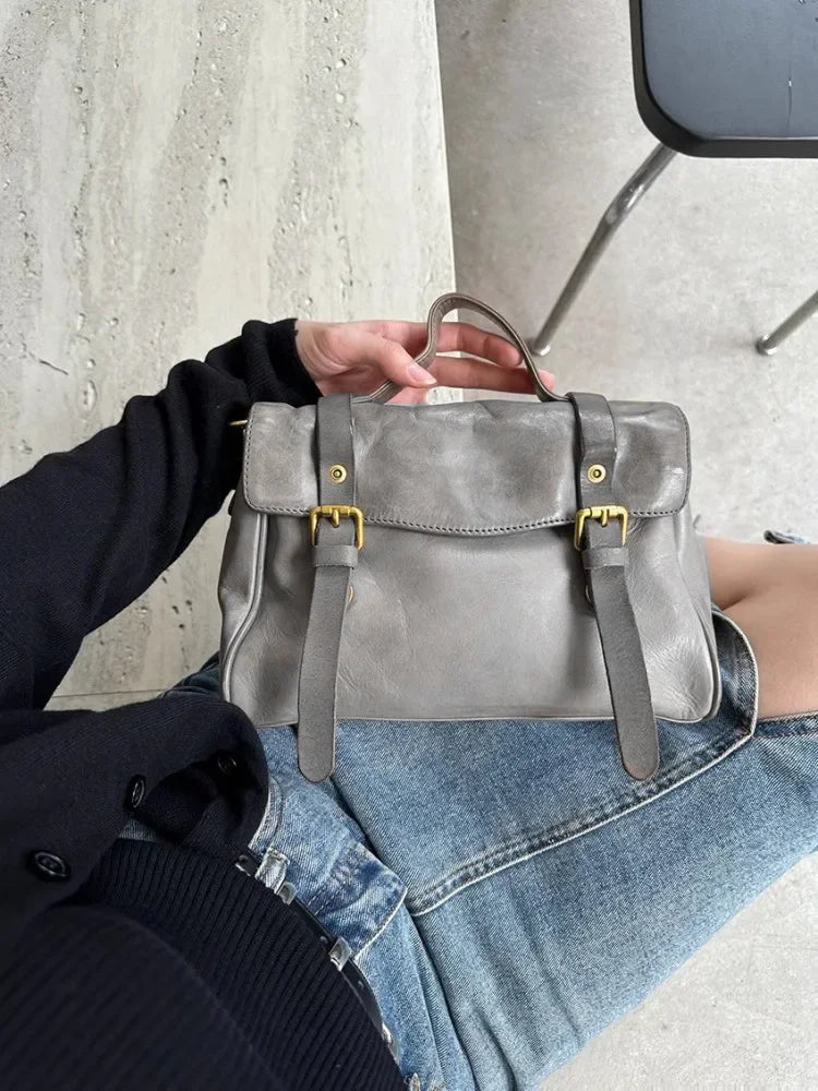 Vintage Leather Satchel Bag