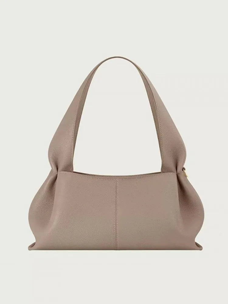 Leather Shoulder Hobo Bag