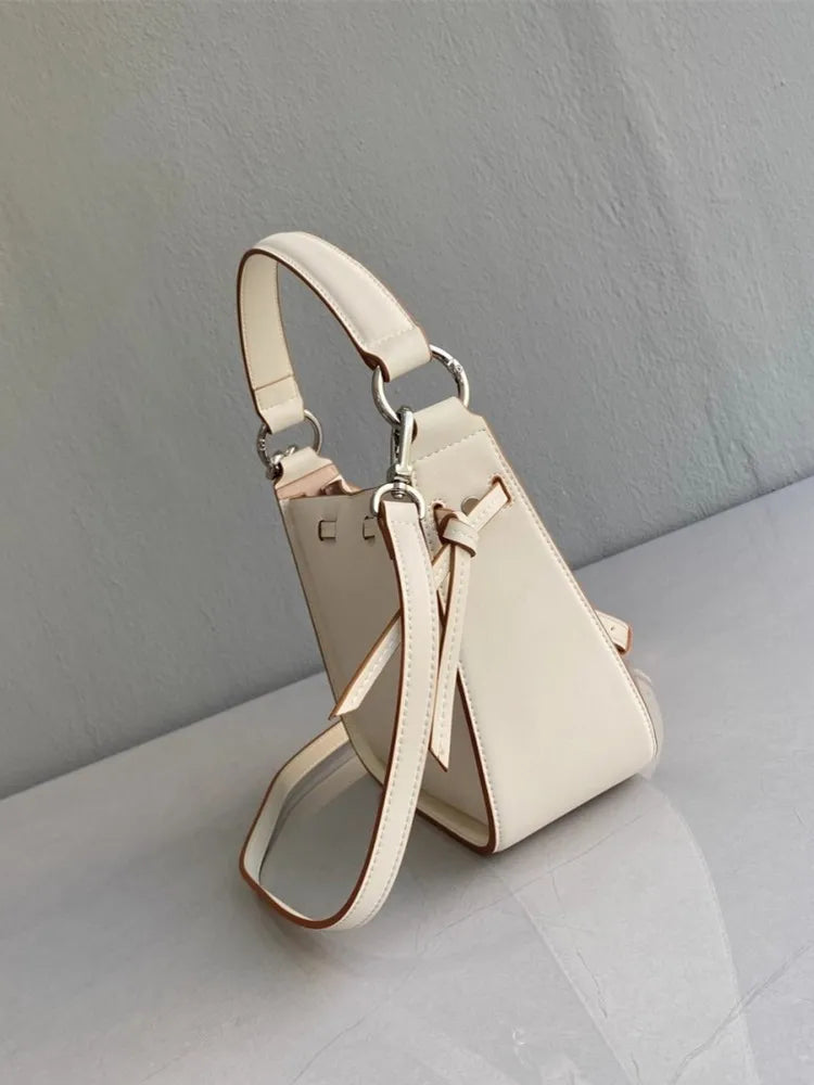 Leather Buckle Shoulder Bag