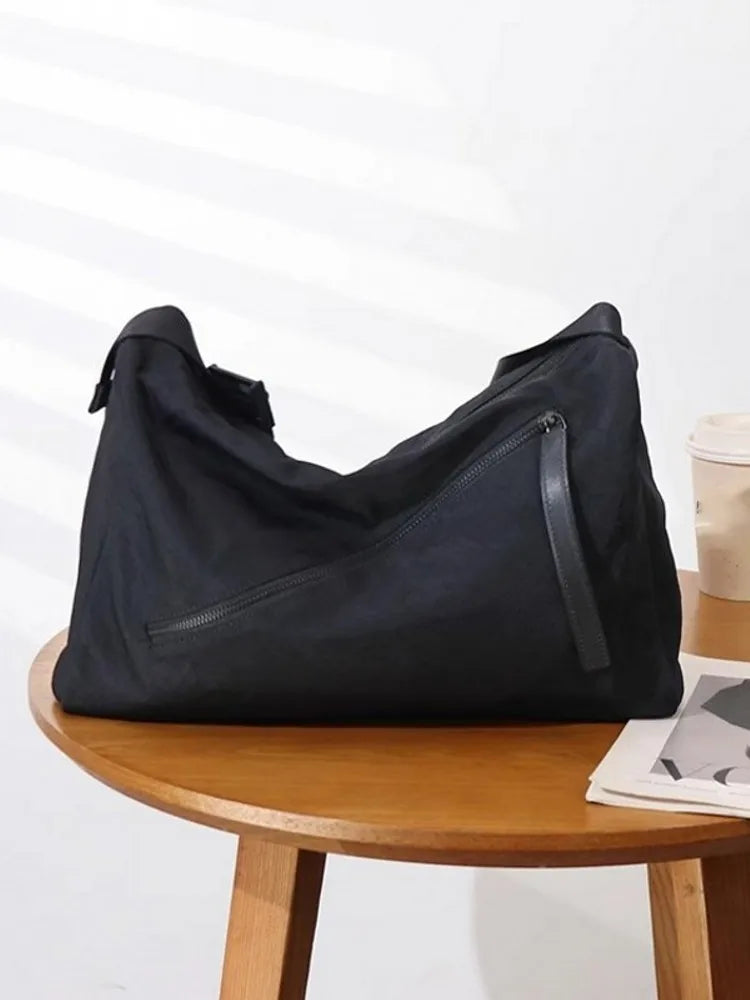 Oversized Nylon Shoulder Bag