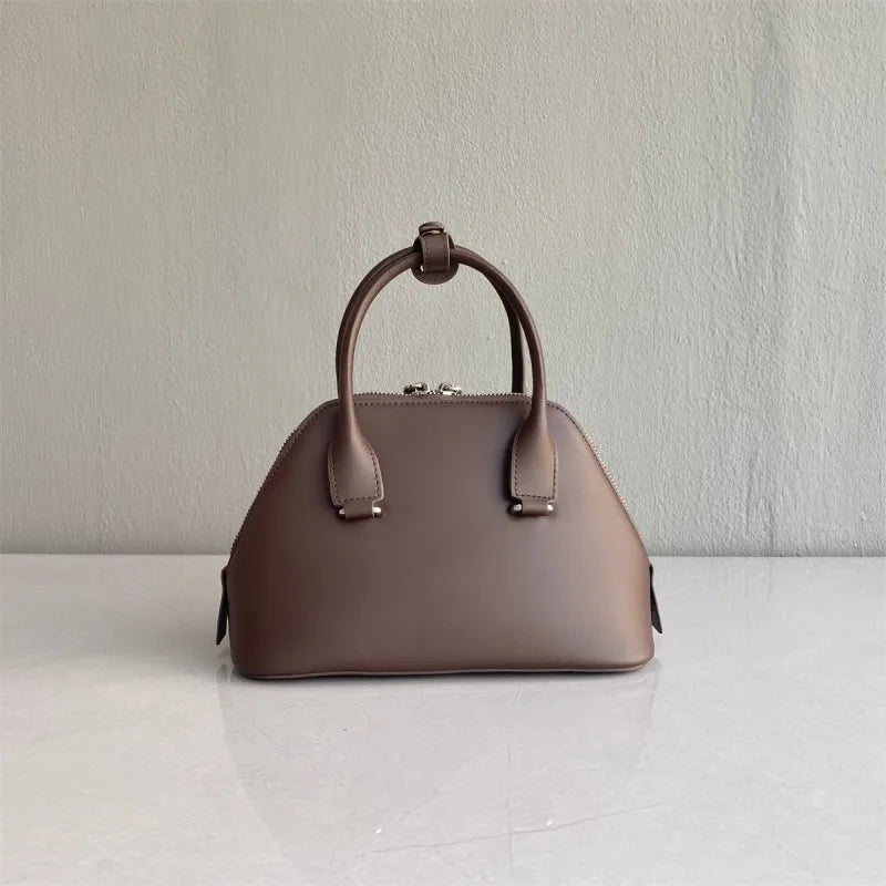 Vintage Leather Shell Handbag