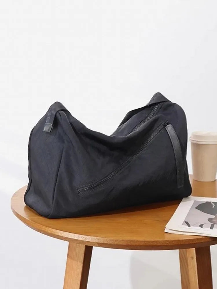 Oversized Nylon Shoulder Bag