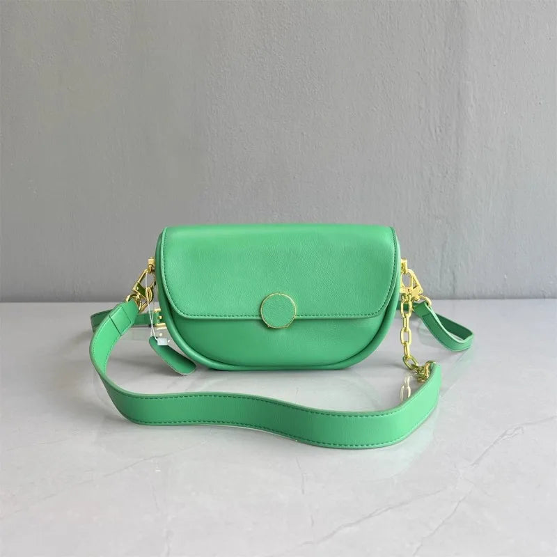 Leather Saddle Crossbody Bag